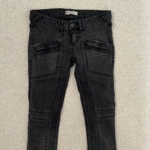 Free People Cargo low rise skinny Jean
